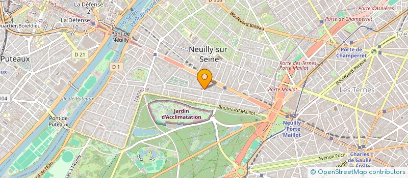 localisation de l'entreprise EDELWEISS à NEUILLY-SUR-SEINE