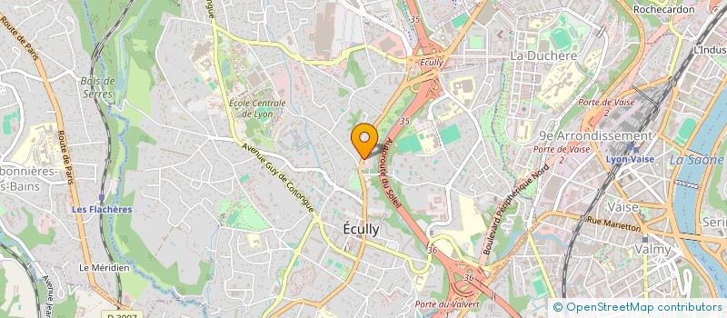 localisation de l'entreprise EDELWEISS à ECULLY