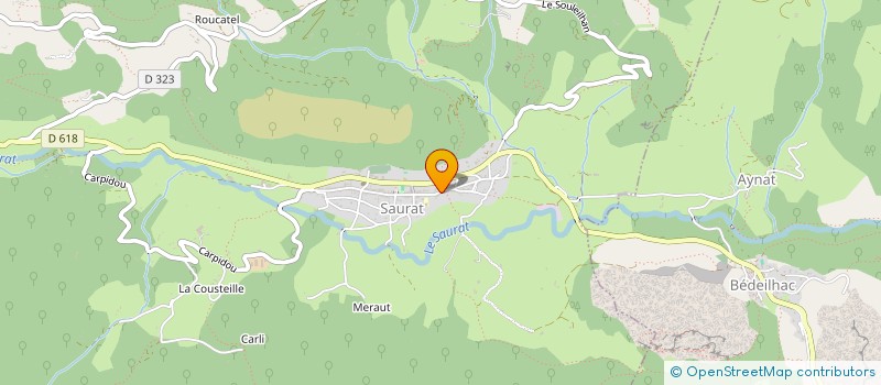 localisation de l'entreprise EDELWEISS à SAURAT