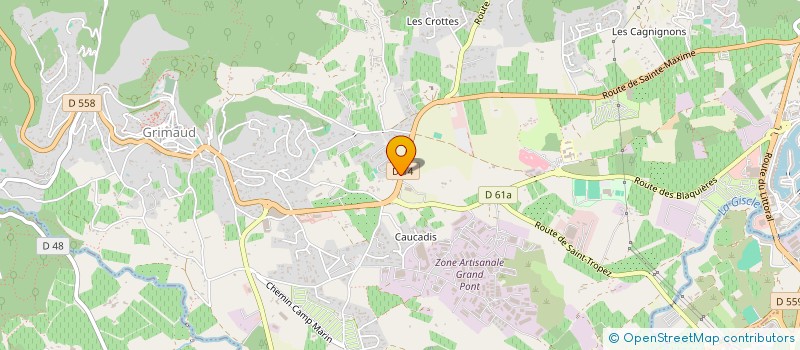 localisation de l'entreprise EDELWEISS à GRIMAUD