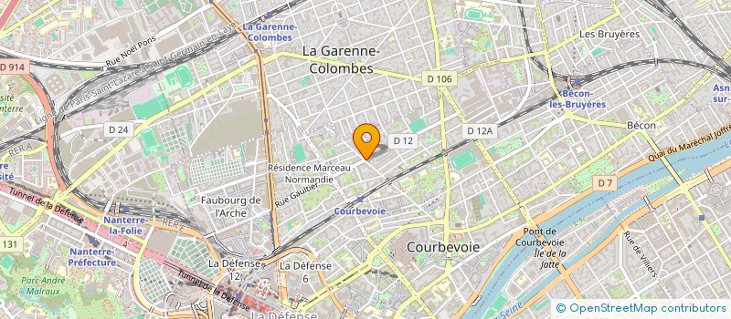 localisation de l'entreprise EDELWEISS à COURBEVOIE