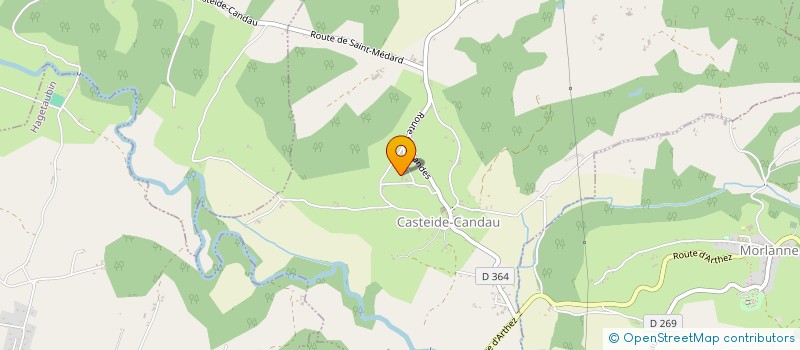 localisation de l'entreprise EDELWEISS  CASTEIDE-CANDAU