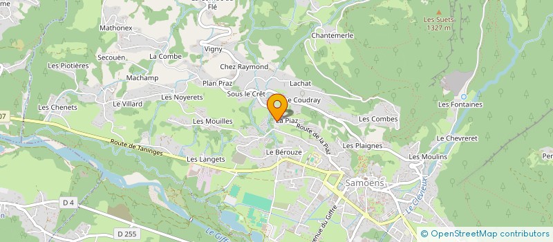 localisation de l'entreprise EDELWEISS à SAMOENS