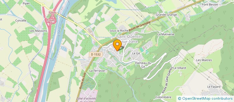 localisation de l'entreprise EDELWEISS  SAINT-QUENTIN-SUR-ISERE