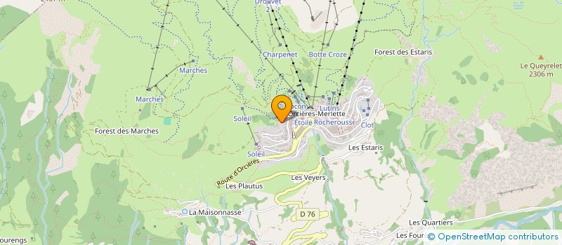 localisation de l'entreprise EDELWEISS à ORCIERES