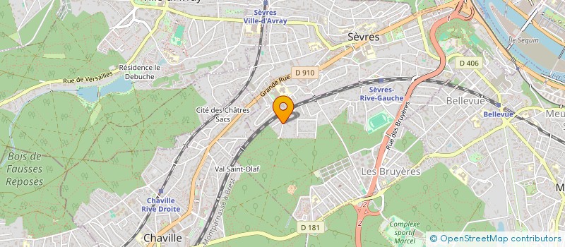 localisation de l'entreprise EDELWEISS  SEVRES