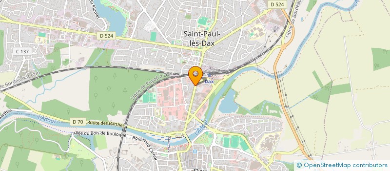 localisation de l'entreprise EDELWEISS à DAX