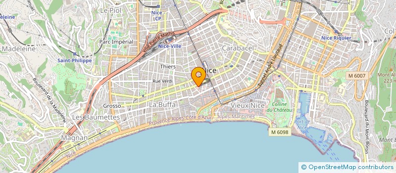 localisation de l'entreprise EDELWEISS à NICE