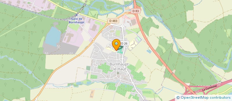 localisation de l'entreprise EDELWEISS  BURNHAUPT-LE-BAS