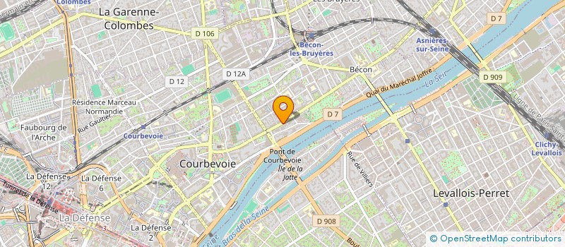 localisation de l'entreprise EDELWEISS à COURBEVOIE
