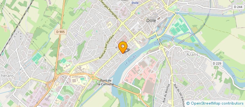 localisation de l'entreprise EDELWEISS à DOLE