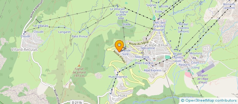 localisation de l'entreprise EDELWEISS  HUEZ