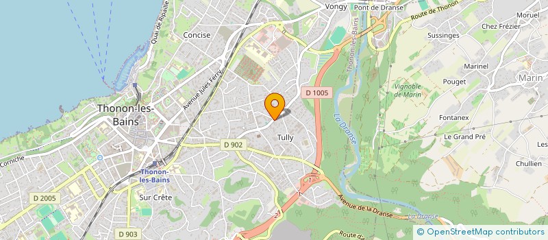localisation de l'entreprise EDELWEISS RAMONAGE à THONON-LES-BAINS