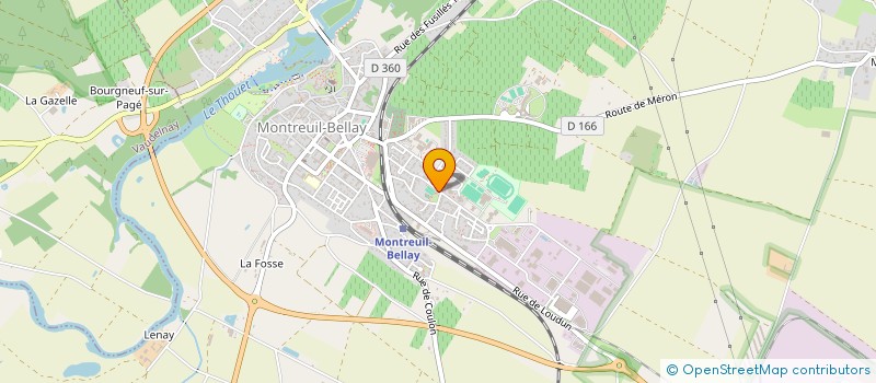 localisation de l'entreprise EDELWEISS SANTE  MONTREUIL-BELLAY