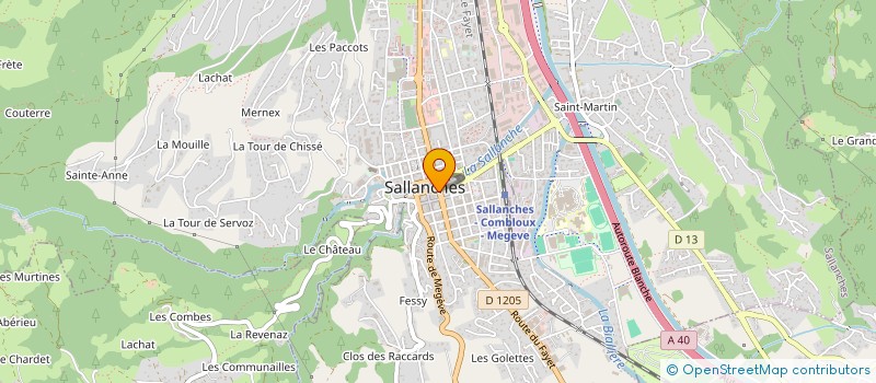 localisation de l'entreprise EDELWEISS SPORTS à SALLANCHES