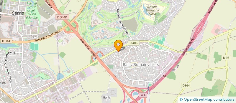 localisation de l'entreprise EDELWEISSCI  BAILLY-ROMAINVILLIERS