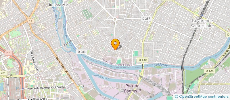 localisation de l'entreprise EDELY à SAINT-MAUR-DES-FOSSES