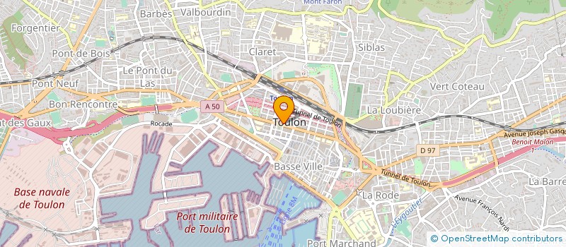localisation de l'entreprise EDEN à TOULON