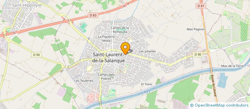 localisation de l'entreprise EDEN 1  SAINT-LAURENT-DE-LA-SALANQUE