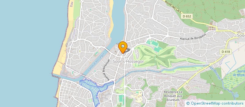 localisation de l'entreprise EDEN 3 HOSSEGOR  SOORTS-HOSSEGOR