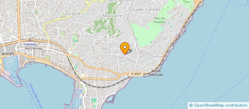 localisation de l'entreprise EDEN à CANNES