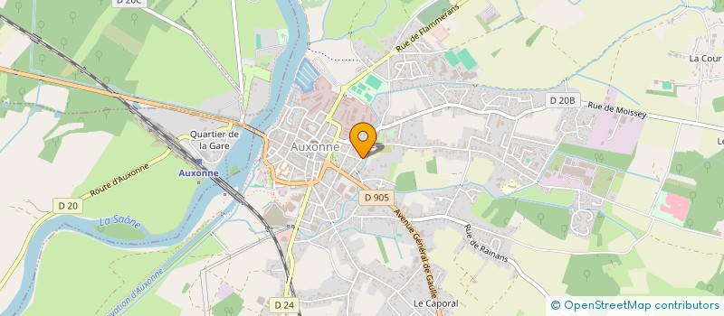 localisation de l'entreprise EDEN à AUXONNE