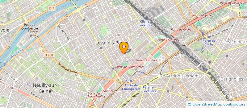 localisation de l'entreprise EDEN à LEVALLOIS PERRET