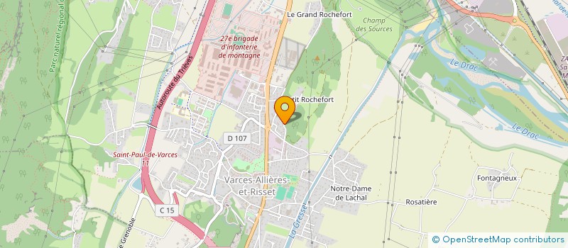 localisation de l'entreprise EDEN à VARCES-ALLIERES-ET-RISSET