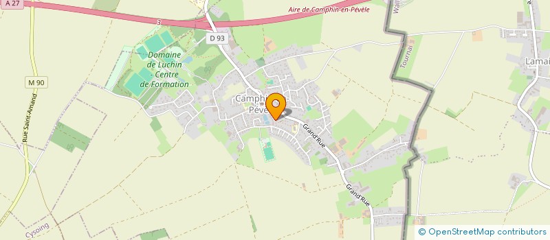 localisation de l'entreprise EDEN à CAMPHIN-EN-PEVELE
