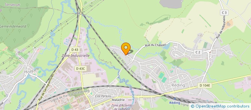 localisation de l'entreprise EDEN 57  REDING