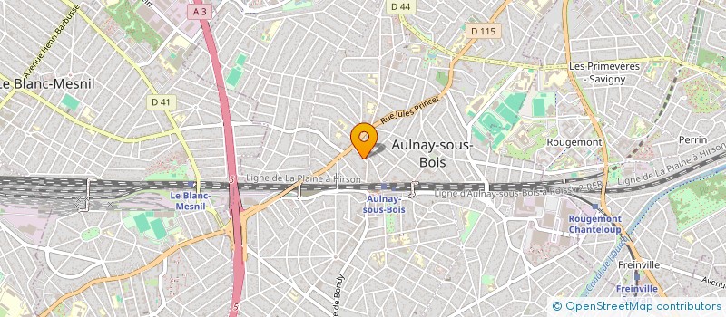 localisation de l'entreprise EDEN à AULNAY-SOUS-BOIS