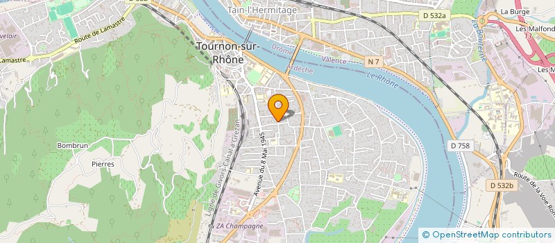 localisation de l'entreprise EDEN à TOURNON-SUR-RHONE