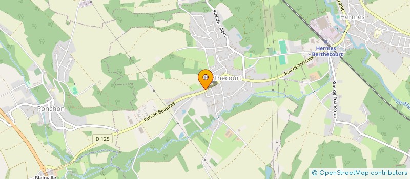 localisation de l'entreprise EDEN  BERTHECOURT