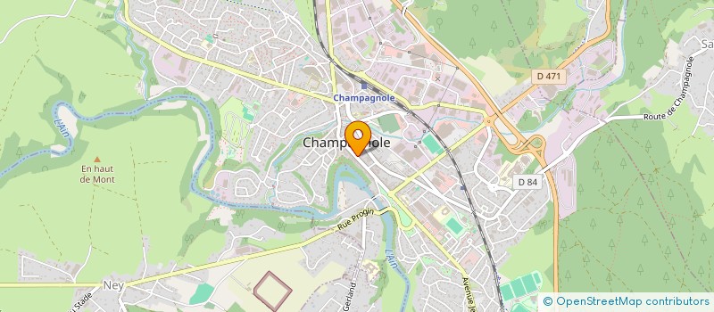 localisation de l'entreprise EDEN  CHAMPAGNOLE