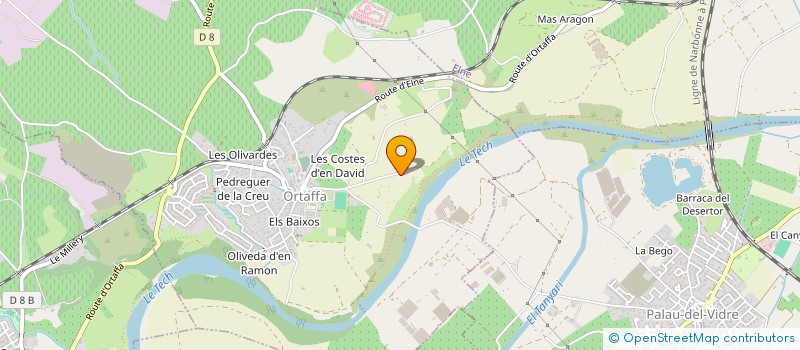 localisation de l'entreprise EDEN à ORTAFFA