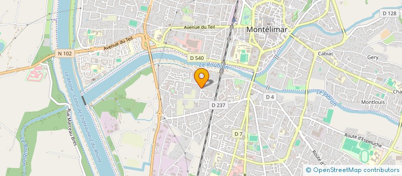 localisation de l'entreprise EDEN à MONTELIMAR