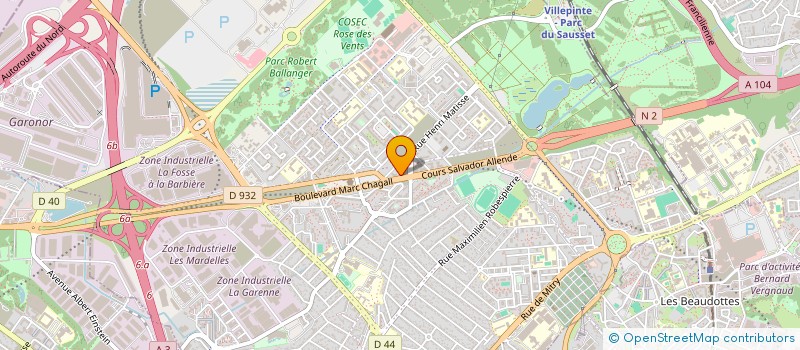 localisation de l'entreprise EDEN à AULNAY-SOUS-BOIS