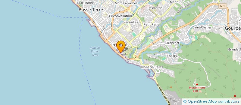 localisation de l'entreprise EDEN à BASSE-TERRE