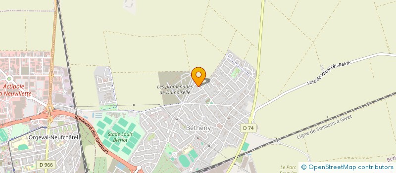 localisation de l'entreprise EDEN  BETHENY