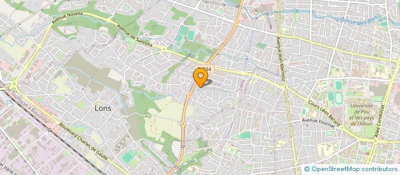 localisation de l'entreprise EDEN  LONS