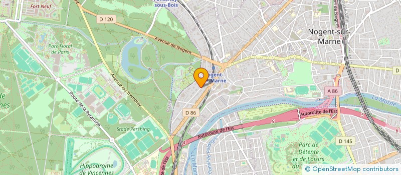 localisation de l'entreprise EDEN à NOGENT-SUR-MARNE
