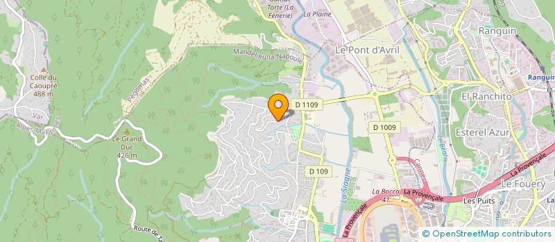 localisation de l'entreprise EDEN  MANDELIEU-LA-NAPOULE