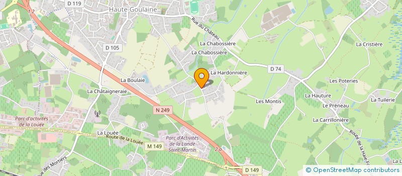 localisation de l'entreprise EDEN  HAUTE-GOULAINE