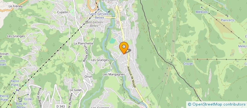 localisation de l'entreprise EDEN  SAINT-GERVAIS-LES-BAINS