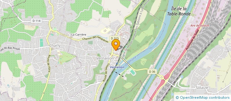 localisation de l'entreprise EDEN ART  VERNAISON