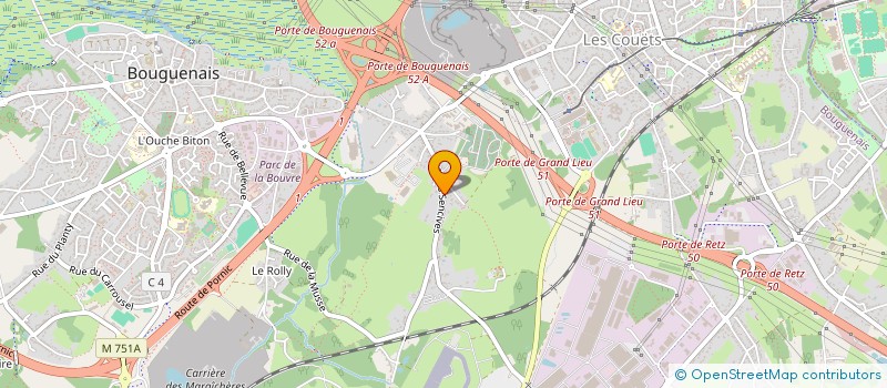 localisation de l'entreprise EDEN AUTO  BOUGUENAIS