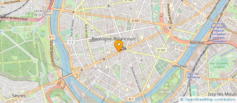 localisation de l'entreprise EDEN BEAUTE à BOULOGNE-BILLANCOURT