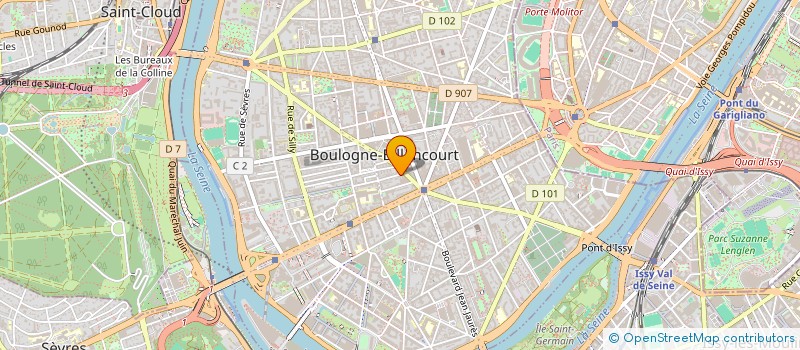 localisation de l'entreprise EDEN BEAUTY à BOULOGNE-BILLANCOURT