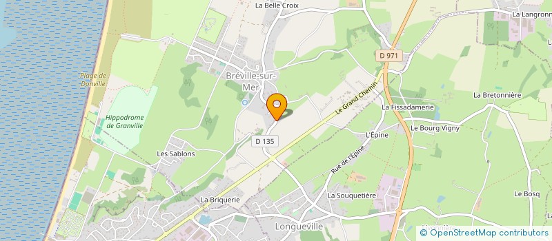 localisation de l'entreprise EDEN BLUE à BREVILLE-SUR-MER