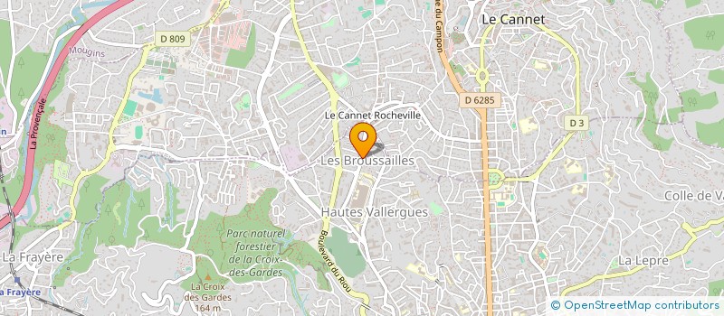 localisation de l'entreprise EDEN CAB  CANNES